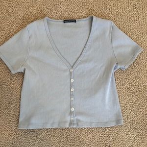 John Galt light blue Zelly short sleeve top lightly worn